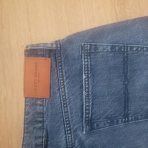Lucky Brand Men's Denim Jeans with Leather Patch